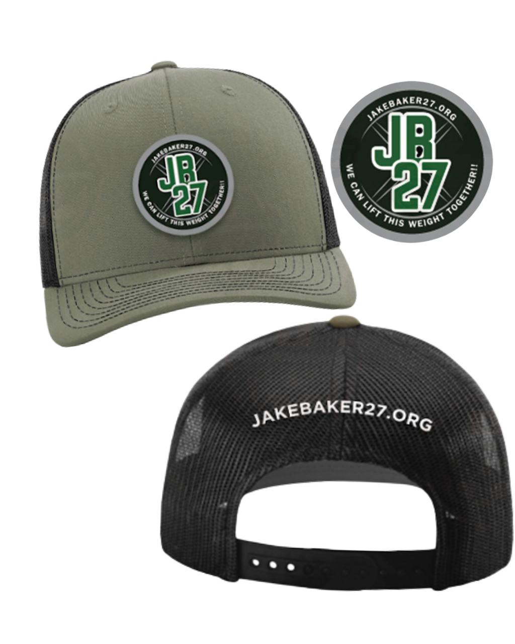JB27 Richardson Trucker Hat – Loden/Black