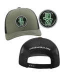 JB27 Richardson Trucker Hat – Loden/Black